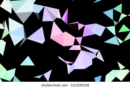 Light Multicolor, Rainbow vector low poly layout. A vague abstract illustration with gradient. Brand new design for your business.
