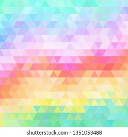 Light Multicolor, Rainbow vector low poly background. Colorful illustration in abstract style with gradient. A completely new design for your business. 