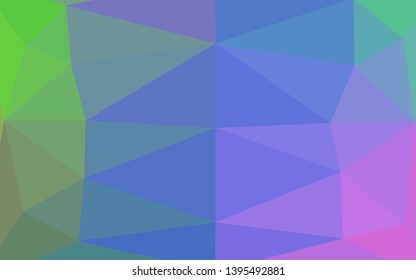 Light Multicolor, Rainbow vector low poly cover. Shining colored illustration in a Brand new style. Brand new style for your business design.