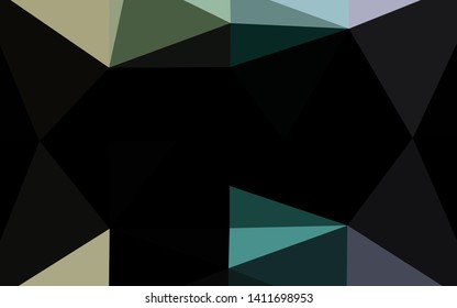 Light Multicolor, Rainbow vector low poly texture. A sample with polygonal shapes. Brand new design for your business.
