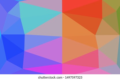 Light Multicolor, Rainbow vector low poly texture. A vague abstract illustration with gradient. Brand new design for your business.