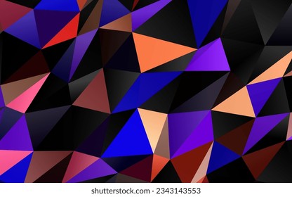 Light Multicolor, Rainbow vector low poly layout. Brand new colorful illustration in with gradient. Template for a cell phone background.