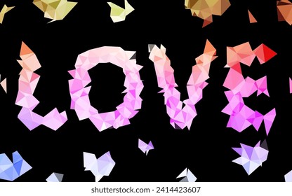 Multicolor claro, vector arcoiris textura baja de poli. Ilustración colorida en estilo abstracto con gradiente. Nuevo estilo para su diseño de negocio.