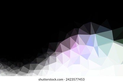 Light Multicolor, Rainbow vector low poly layout. A sample with polygonal shapes. New texture for your design.