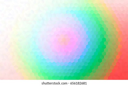 Light Multicolor, Rainbow vector low poly background. A sample with a polygonal design. Low poly illustration, low polygonal background.