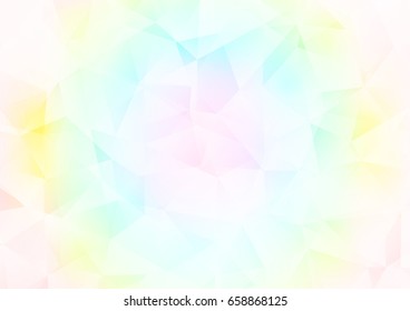 Light Multicolor, Rainbow vector low poly template. Colorful abstract illustration with gradient. A completely new template for your business design.