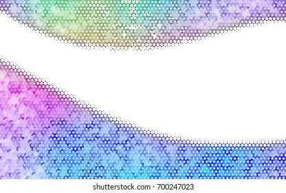 Light Multicolor, Rainbow vector low poly background. A sample with a polygonal design. Low poly illustration, low polygonal background.