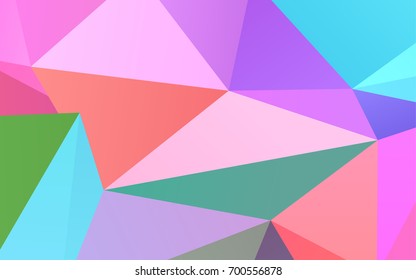 Light Multicolor, Rainbow vector low poly background. An elegant bright illustration with gradient. The polygonal design can be used for your web site.