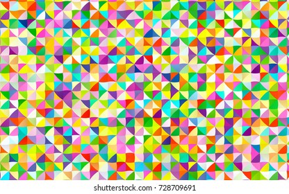 Light Multicolor, Rainbow vector low poly pattern. Triangular geometric sample with gradient.  A completely new design for your business.