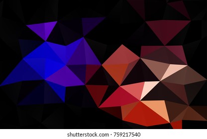 Light Multicolor, Rainbow vector low poly background. Shining illustration, which consist of triangles. A completely new template for your business design.