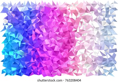 Light Multicolor, Rainbow vector low poly template. Creative illustration in halftone style with gradient. The textured pattern can be used for background.