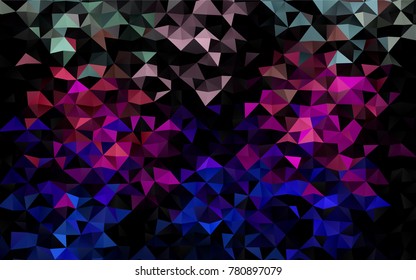 Light Multicolor, Rainbow vector low poly template. A vague abstract illustration with gradient. A completely new template for your business design.