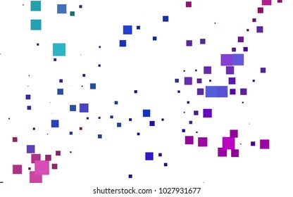 Light Multicolor, Rainbow vector modern geometrical background. Abstract template. Geometric pattern in square style with gradient.