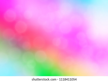 Light Multicolor, Rainbow vector modern bokeh pattern. Colorful abstract illustration with gradient. Brand new design for your business.
