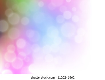 Light Multicolor, Rainbow vector modern bokeh pattern. A completely new color illustration in a bokeh style. A new texture for your design.