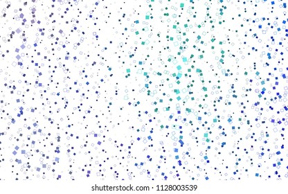Light Multicolor, Rainbow vector modern geometrical background. Abstract template. Geometric pattern in square style with gradient.