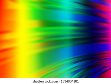Light Multicolor, Rainbow vector modern elegant template. Colorful illustration in abstract style with gradient. The template for backgrounds of cell phones.