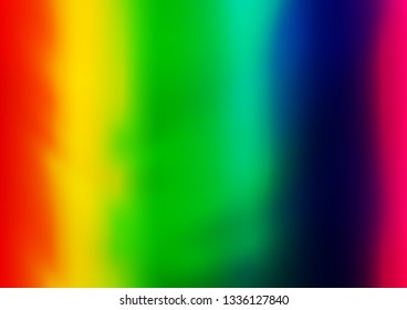 Light Multicolor, Rainbow vector modern elegant background. Colorful illustration in blurry style with gradient. The elegant pattern for brand book.