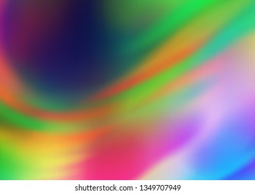 Light Multicolor, Rainbow vector modern elegant template. Colorful illustration in blurry style with gradient. The template for backgrounds of cell phones.