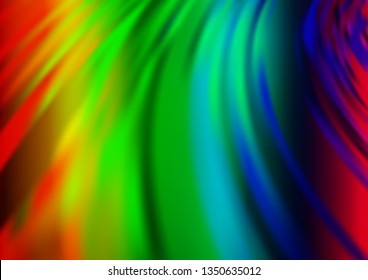 Light Multicolor, Rainbow vector modern bokeh pattern. Colorful abstract illustration with gradient. Brand new style for your business design.
