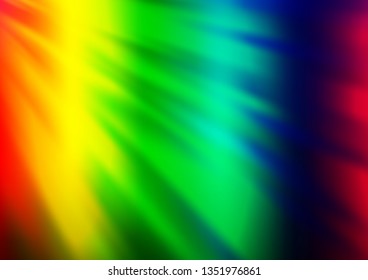 Light Multicolor, Rainbow vector modern bokeh pattern. Colorful illustration in abstract style with gradient. Brand new design for your business.