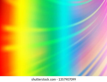 Light Multicolor, Rainbow vector modern elegant template. Colorful abstract illustration with gradient. A completely new template for your design.