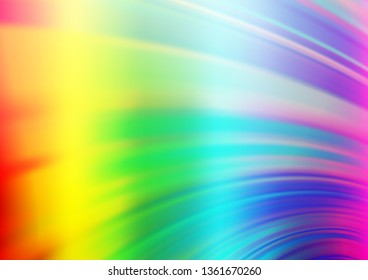 Light Multicolor, Rainbow vector modern elegant background. Modern geometrical abstract illustration with gradient. The template can be used for your brand book.