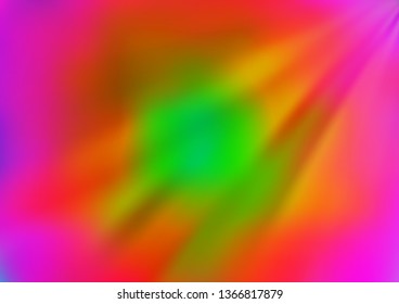 Light Multicolor, Rainbow vector modern bokeh pattern. A completely new color illustration in a bokeh style. The template for backgrounds of cell phones.