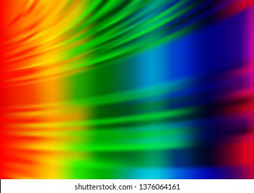 Light Multicolor, Rainbow vector modern bokeh pattern. Colorful abstract illustration with gradient. A new texture for your design.