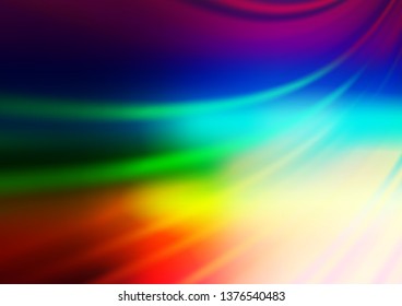 Light Multicolor, Rainbow vector modern elegant template. Glitter abstract illustration with an elegant design. The elegant pattern for brand book.