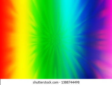 Light Multicolor, Rainbow vector modern bokeh pattern. A completely new color illustration in a bokeh style. The blurred design can be used for your web site.