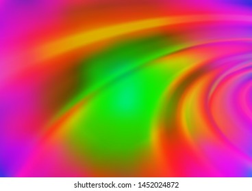 Light Multicolor, Rainbow vector modern elegant template. An elegant bright illustration with gradient. The template for backgrounds of cell phones.