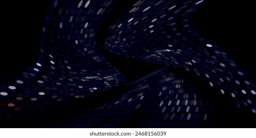 Light Multicolor, Rainbow vector modern geometrical circle abstract background. Dotted texture template. Geometric pattern in halftone style with gradient.