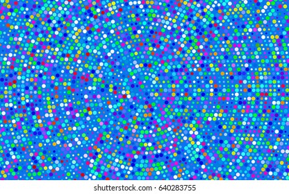 Light Multicolor, Rainbow vector modern geometrical circle abstract background. Dotted texture template. Geometric pattern in halftone style with gradient. 