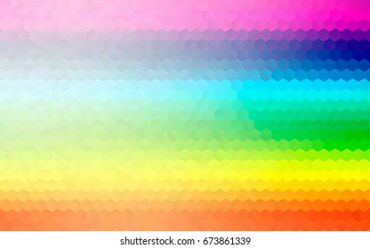 Light Multicolor, Rainbow vector modern geometrical abstract background. Texture, brand-new background. Geometric background in Origami style with gradient. 