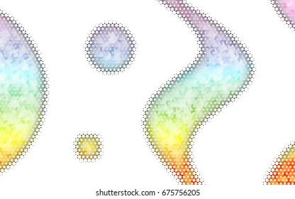 Light Multicolor, Rainbow vector modern geometrical abstract background. Texture, brand-new background. Geometric background in Origami style with gradient. 