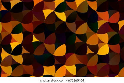 Light Multicolor, Rainbow vector modern geometrical circle abstract background. Dotted texture template. Geometric pattern in halftone style with gradient. 