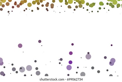 Light Multicolor, Rainbow vector modern geometrical circle abstract background. Dotted texture template. Geometric pattern in halftone style with gradient. 