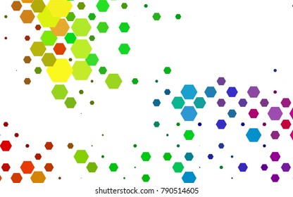Light Multicolor, Rainbow vector modern geometrical abstract background. Texture, brand-new . Geometric background in Origami style with gradient. 