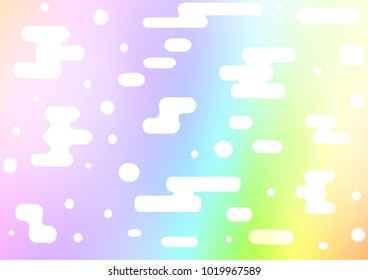 Light Multicolor, Rainbow vector natural abstract pattern. Decorative shining illustration with doodles on abstract template. Brand-new style for your business design.