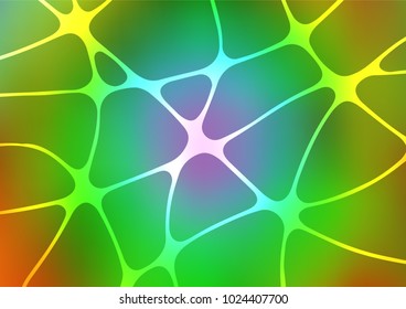 Light Multicolor, Rainbow vector natural abstract pattern. Shining colored illustration with doodles in Zen tangle style. A new texture for your design.
