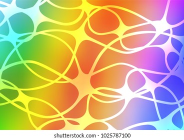 Light Multicolor, Rainbow vector natural elegant pattern. Blurred decorative design in Indian style with Zen tangles. The pattern can be used for heads of websites and designs.