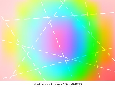 Light Multicolor, Rainbow vector natural abstract template. Brand-new colored illustration in blurry style with doodles. Brand-new design for your business.