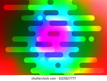 Light Multicolor, Rainbow vector natural abstract pattern. Colorful illustration in abstract style with doodles and Zen tangles. The completely new template can be used for your brand book.