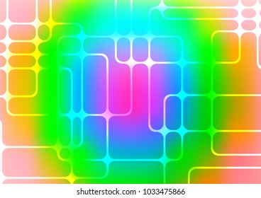 Light Multicolor, Rainbow vector natural abstract template. Sketchy hand drawn doodles on blurred background. The doodle design can be used for your web site.