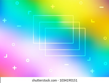Light Multicolor, Rainbow vector natural abstract texture. Brand-new colored illustration in blurry style with doodles. The pattern can be used for heads of websites and designs.