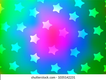 Light Multicolor, Rainbow vector natural elegant template. Ethnic elegant natural pattern with gradient. The completely new template can be used for your brand book.