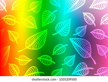 Light Multicolor, Rainbow vector natural abstract pattern. A completely new color illustration in doodle style. The pattern can be used for wallpapers and coloring books.