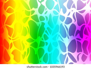 Light Multicolor, Rainbow vector natural elegant background. Brand-new colored illustration in blurry style with doodles. The doodle design can be used for your web site.