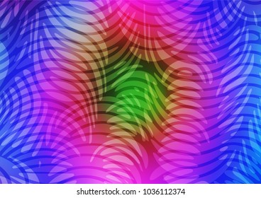 Light Multicolor, Rainbow vector natural abstract pattern. Decorative shining illustration with doodles on abstract template. Brand-new style for your business design.